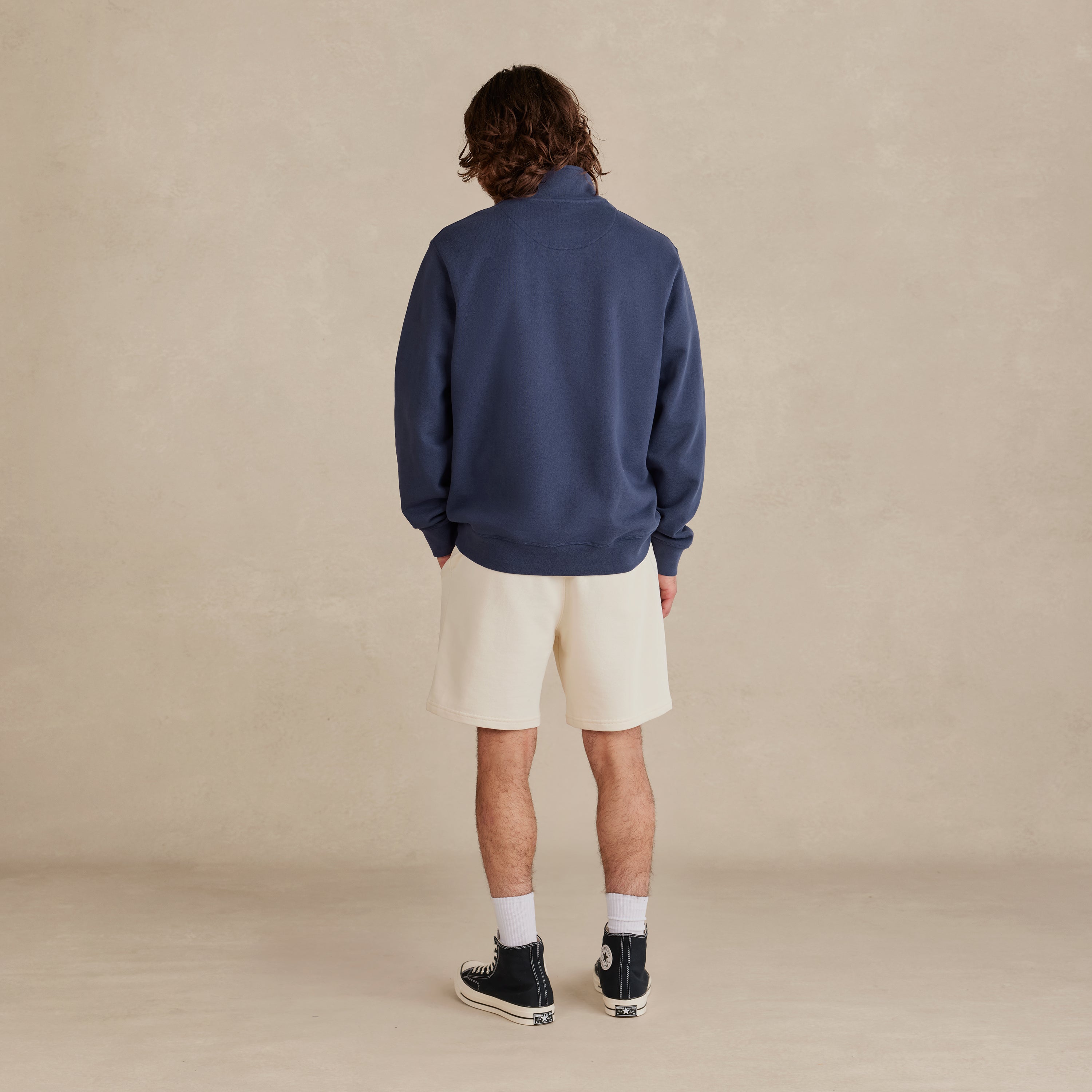 Eclipse Ultra Heavyweight Organic French Terry Quarter Zip