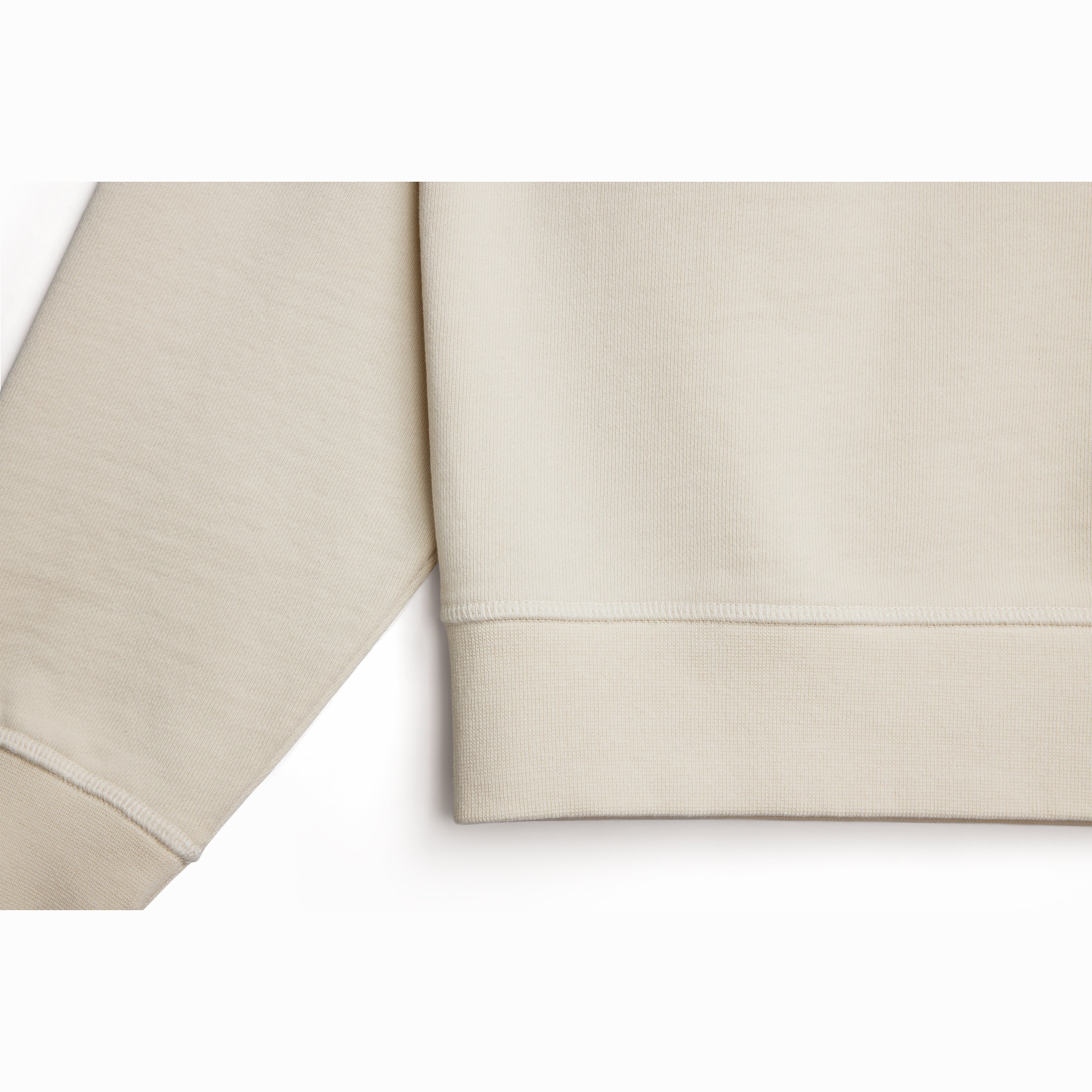 Parchment Ultra Heavyweight Organic French Terry Quarter Zip