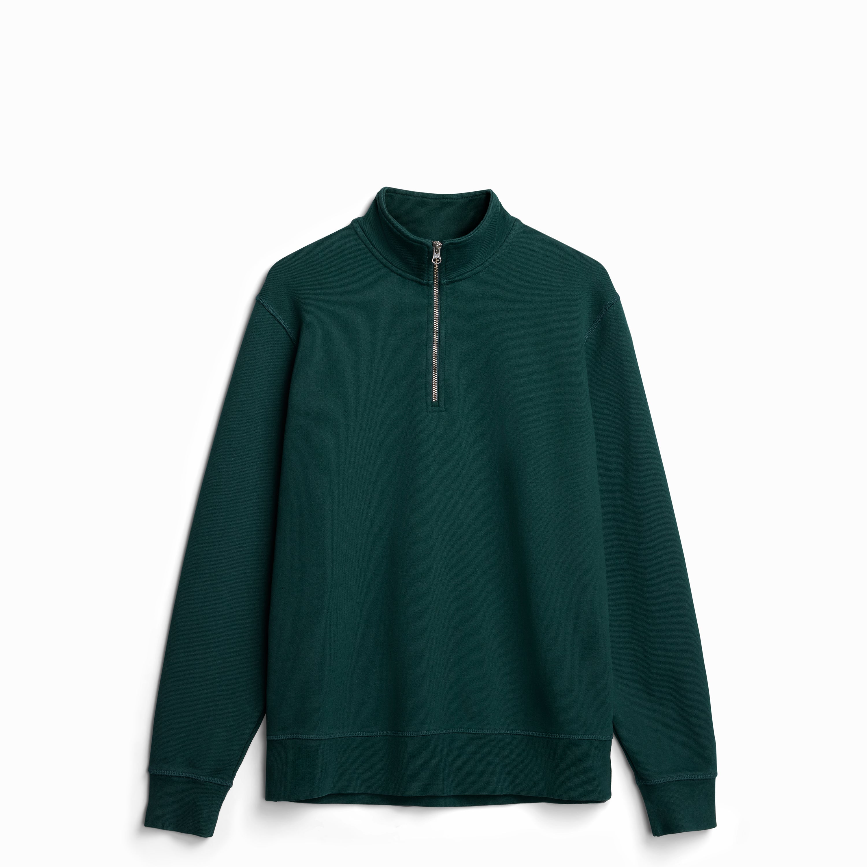 Pine Ultra Heavyweight Organic French Terry 1/4 Zip