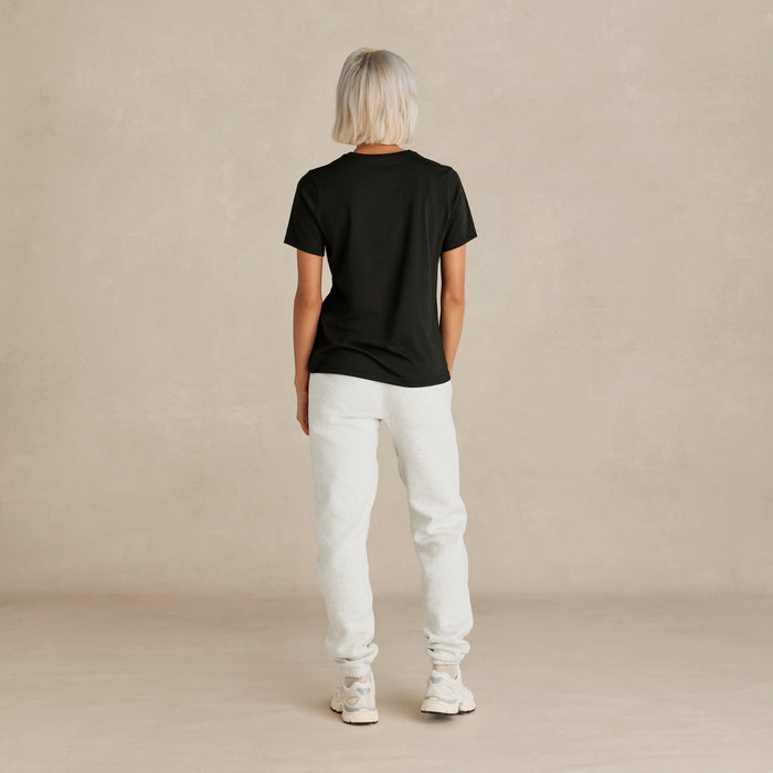 Black Midweight Supima® Women's Tee