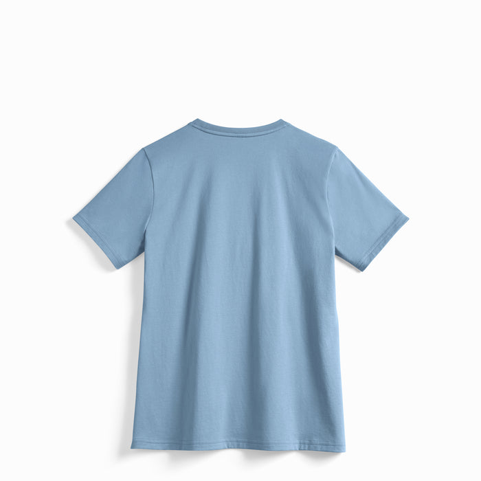 Women's Cloudy Blue American Grown Supima® 100% Cotton 6oz T-Shirt