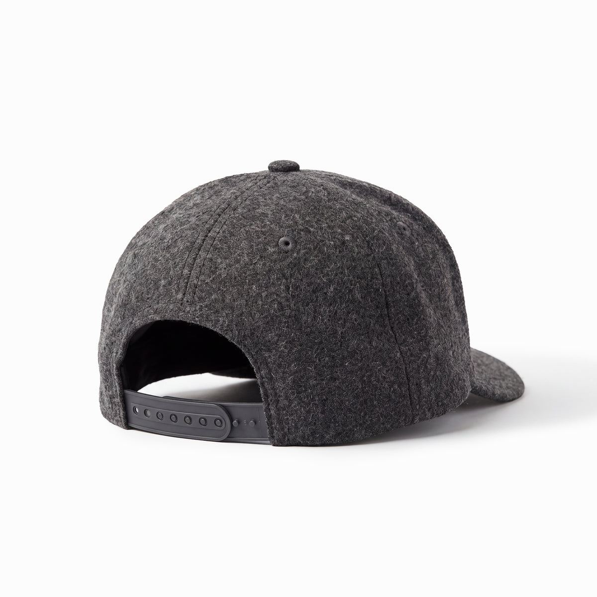 Grey Wool 5 Panel Cap