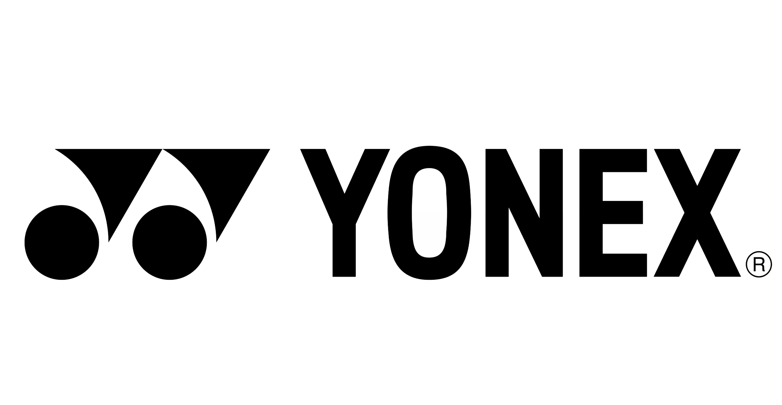 Yonex logo in black on a transparent background