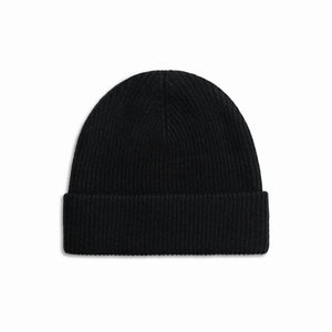 Black Beanie || Cashmere Wool