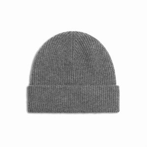 Heather Grey Beanie || Cashmere Wool