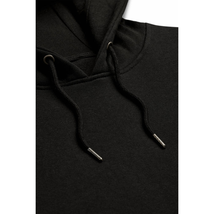 Black Organic Cotton Hooded Sweatshirt