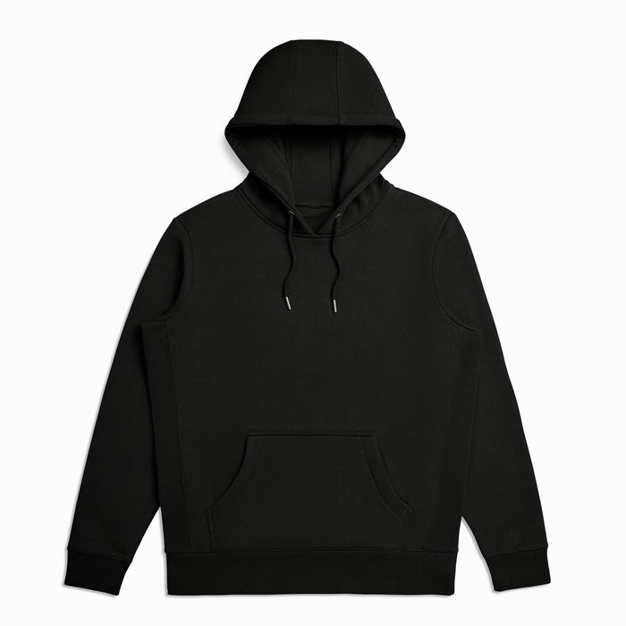 Black Organic Cotton Hooded Sweatshirt