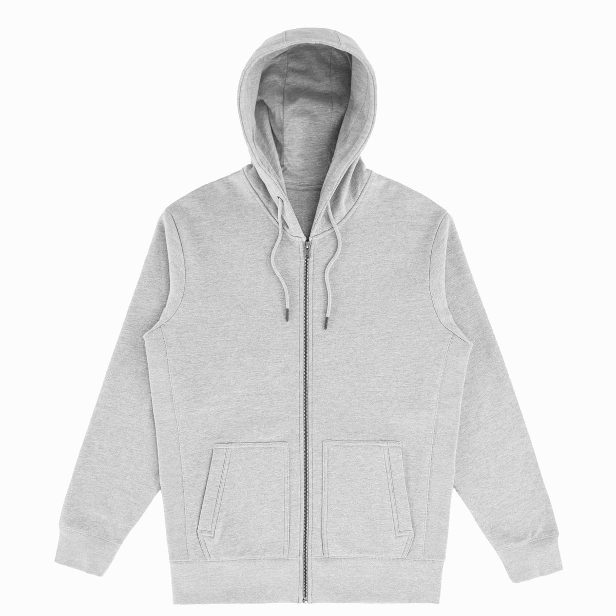 Organic — Cotton Zip-Up Grey Heather Original Sweatshirt Favorites