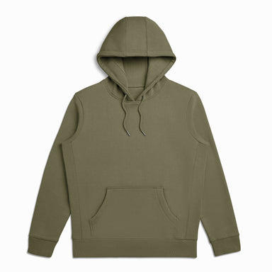Military Olive Organic Cotton Hooded Sweatshirt