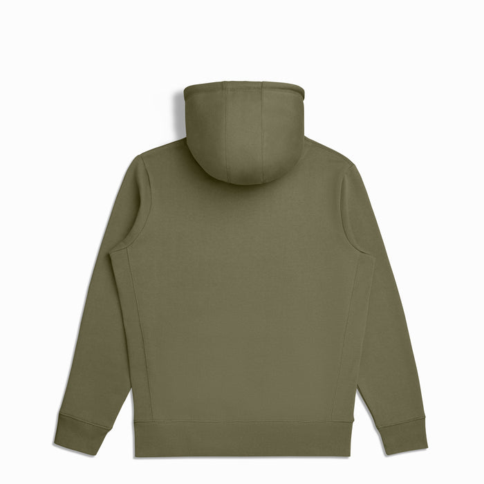 Military Olive Organic Cotton Zip-Up Sweatshirt