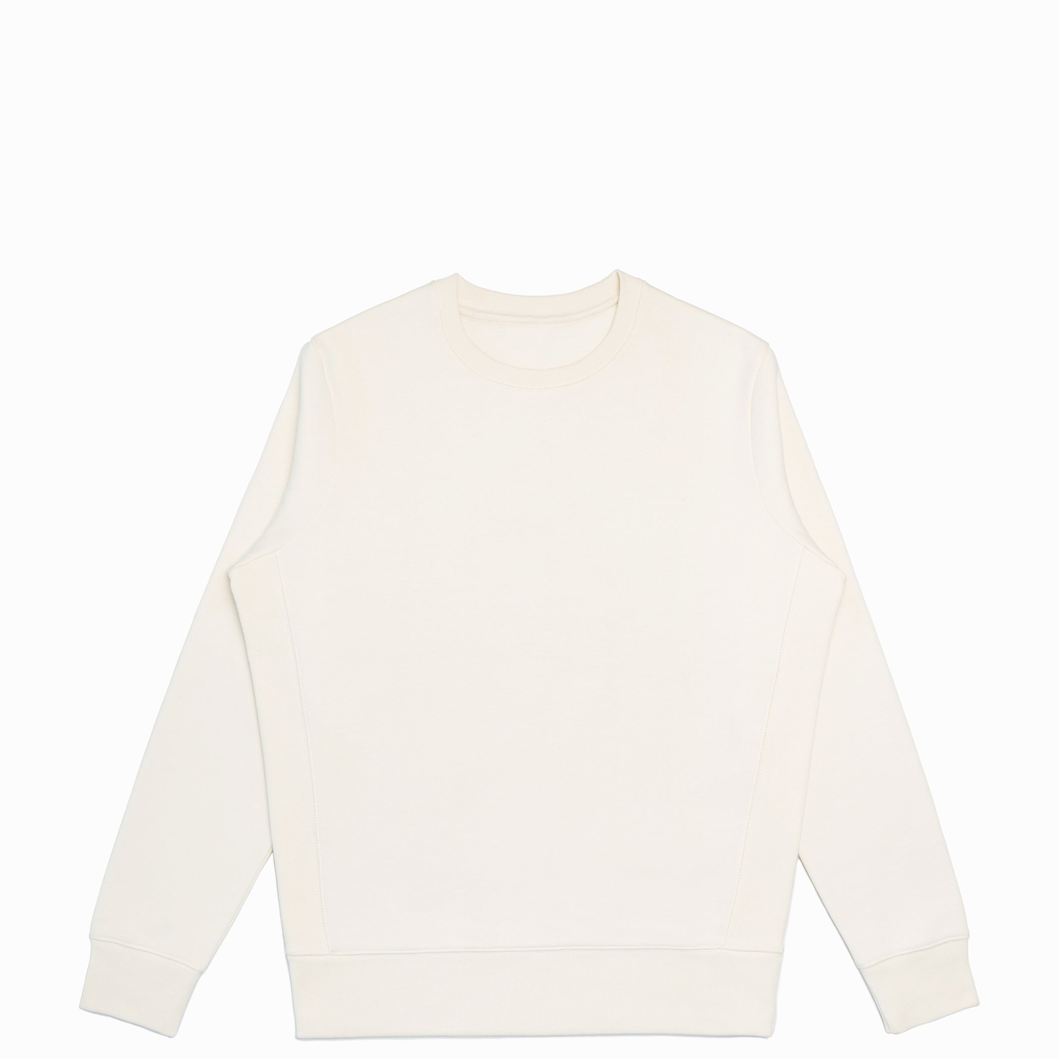 organic cotton sweatshirt in off-white