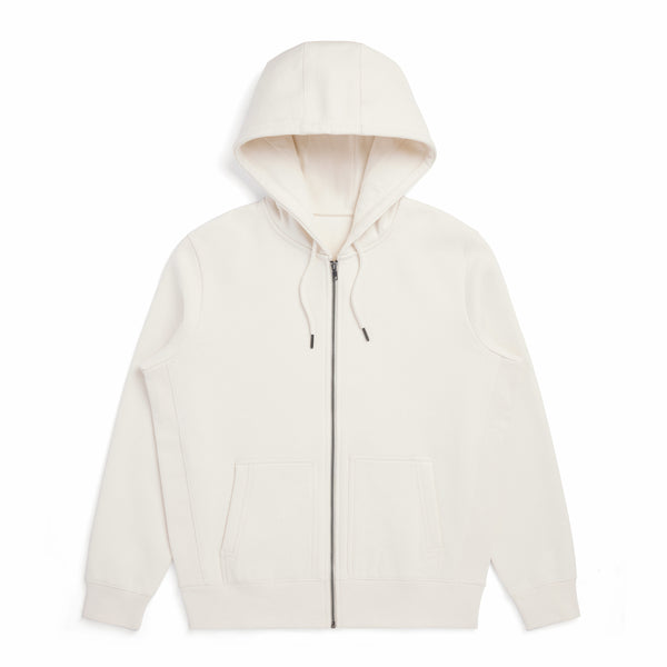 【SATIIIZ】Blanc brush knit hooded zip-up Designer fashion, Seoul-fully created | W Concept