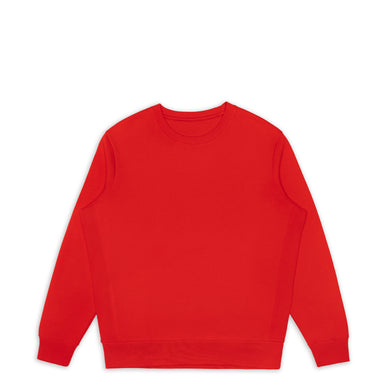 Primary Red Organic Cotton Crewneck Sweatshirt