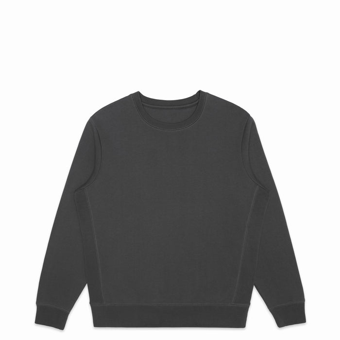 Black Organic Cotton Crewneck Sweatshirt