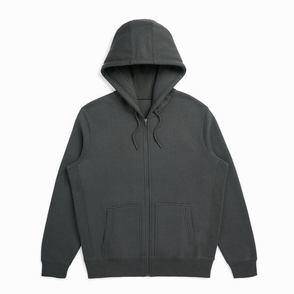 スウェット・トレーナー OFF-WHITE SLATE COTTON OVERSIZE SWEATSHIRT Ash Grey High Neck Quarter Oversized Sweatshirt | Athleisure